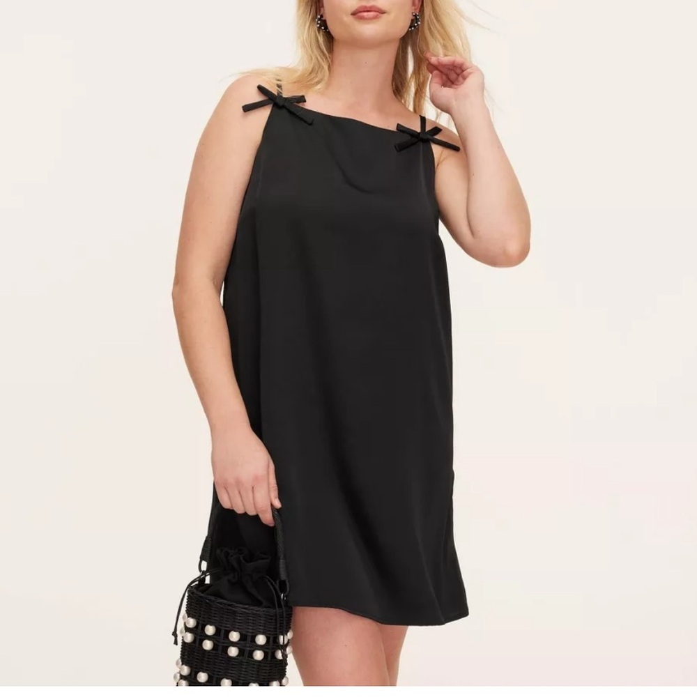 Kate Spade x Target Black Bow Strap Mini Dress